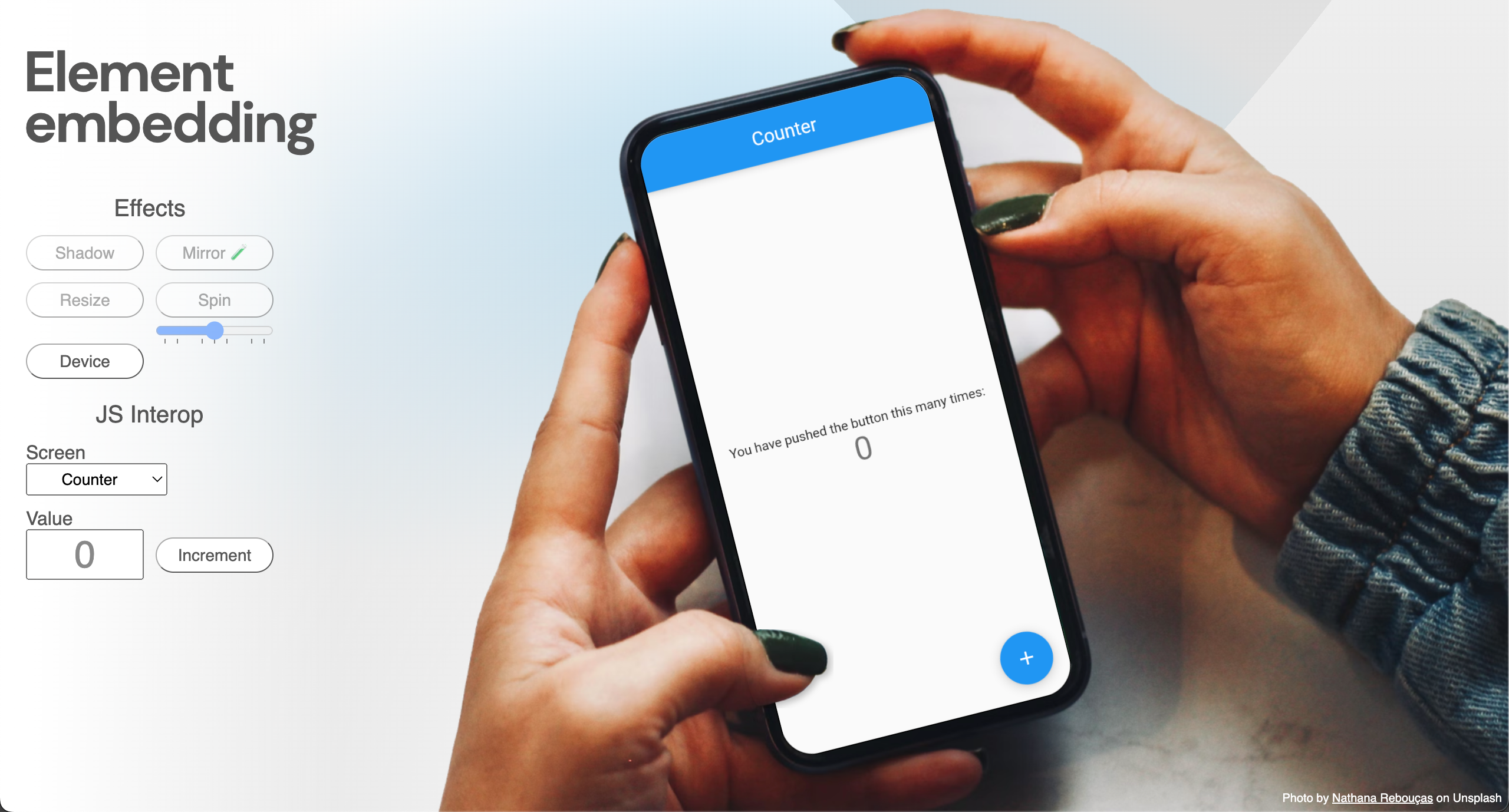 With Element Embedding, you can embed Flutter into a <div> element and use CSS to style it.